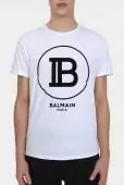 balmain hommes t-shirts designer fashion b1601 round-b paris white